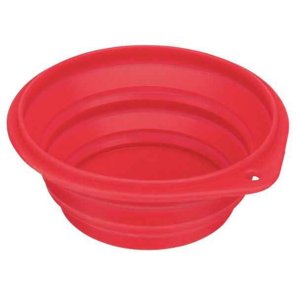 COMEDERO PLEGABLE GRANDE 1LTS ROJO - GRIS