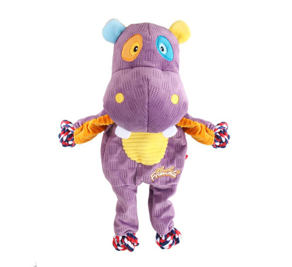 GIGWI PLUSH FRIENDZ HIPO ROPE