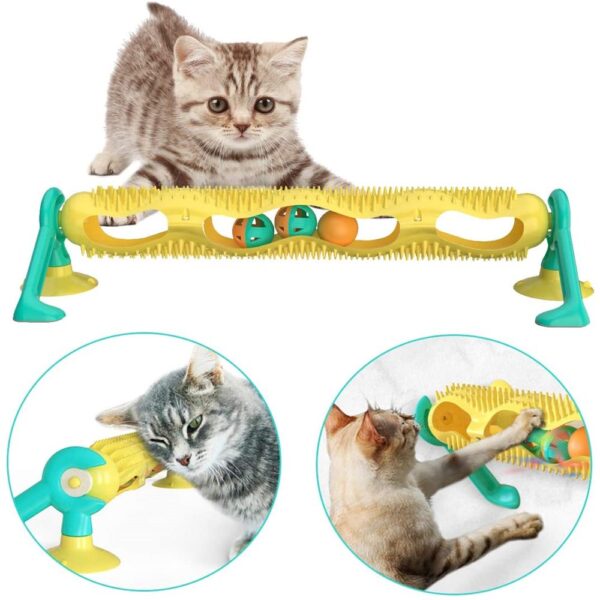 LV TUNEL C BASE Y 3 PELOTAS TRACK BALL CAT TOY
