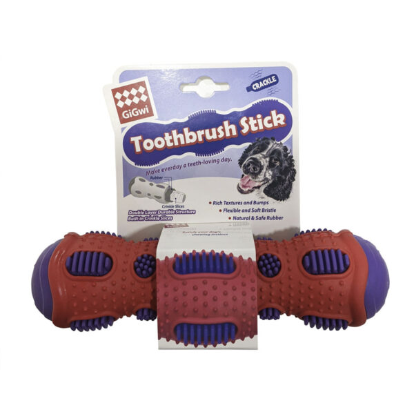 GIGWI TOOTHBRUSH STICK RUBBER