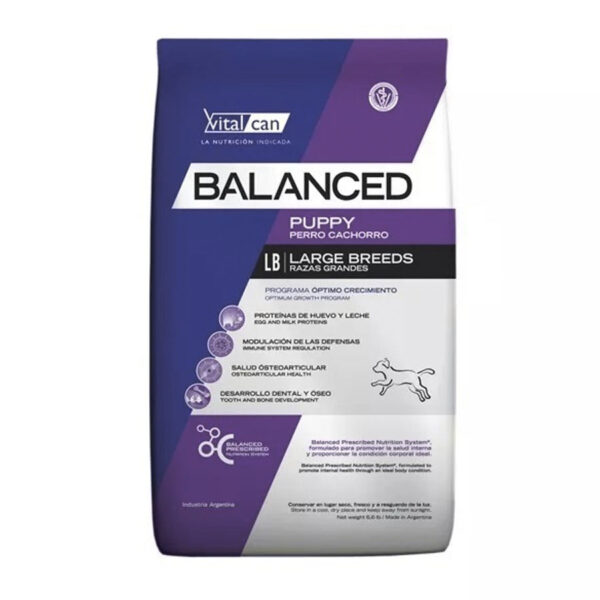 VITALCAN BALANCED PERRO PUPPY LARGE X 20 KG.