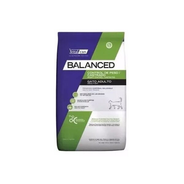 VITALCAN BALANCED GATO CASTRADO X  7,5 KG