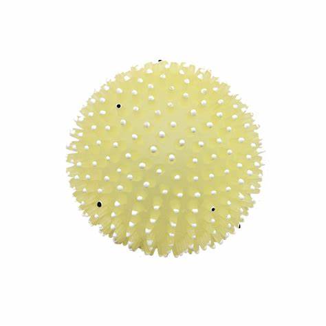 PELOTA ERIZO FLUORESCENTE 9 CM