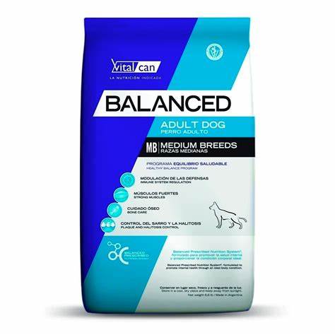VITALCAN BALANCED PERRO ADULTO MEDIUM X 20KG